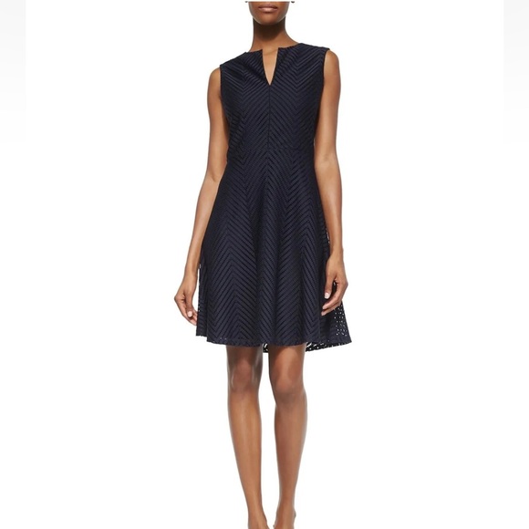 Tory Burch Fit & Flare Navy Blue Dress size S great condition - Picture 9 of 9